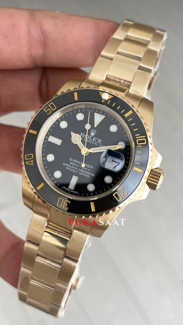 Rolex Submariner Gold 126618LN Siyah Oyster 41mm Replika Saat Rolex Submariner Gold 126618LN Siyah Oyster 41mm Replika Saat