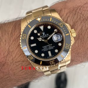 Rolex Submariner Gold 126618LN Siyah Oyster 41mm Replika Saat