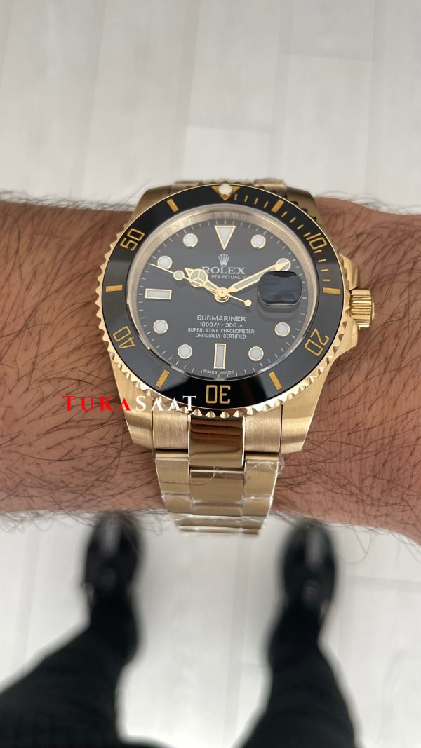 Rolex Submariner Gold 126618LN Siyah Oyster 41mm Replika Saat Rolex Submariner Gold 126618LN Siyah Oyster 41mm Replika Saat