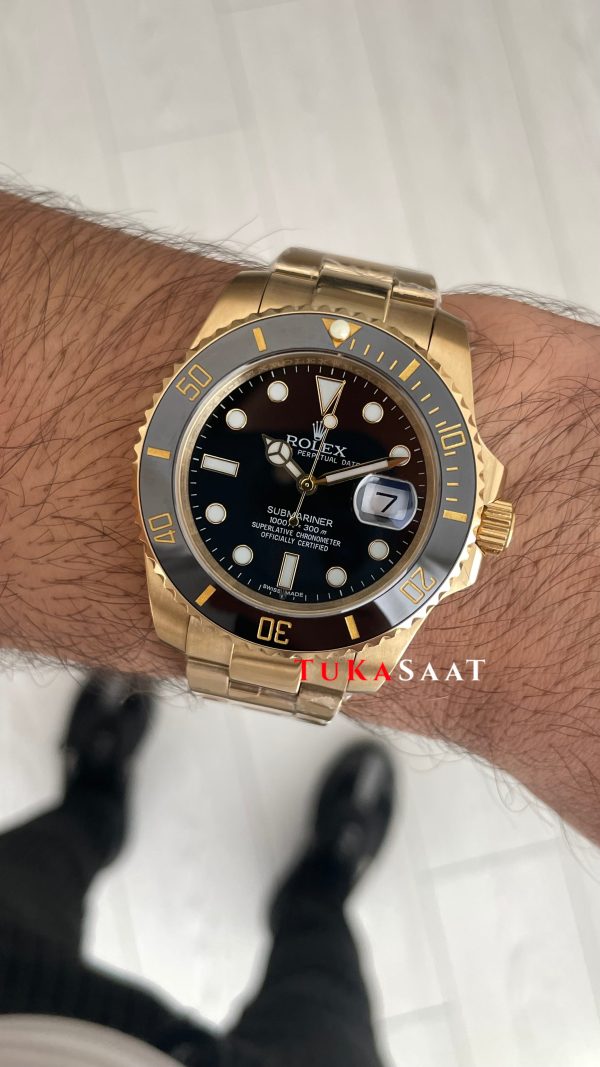 Rolex Submariner Gold 126618LN Siyah Oyster 41mm Replika Saat Rolex Submariner Gold 126618LN Siyah Oyster 41mm Replika Saat
