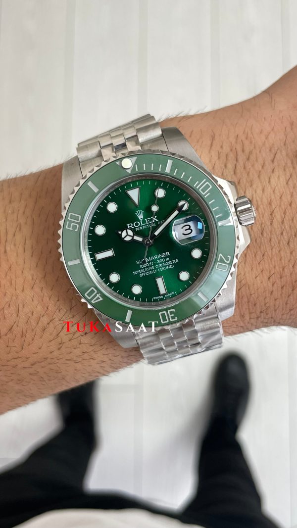 Rolex Submariner Hulk Jubilee Yeşil Kadran 41mm Replika Saat Rolex Submariner Hulk Jubilee Yeşil Kadran 41mm Replika Saat