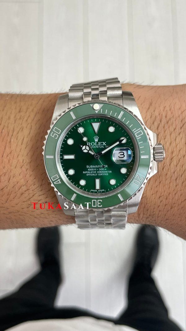 Rolex Submariner Hulk Jubilee Yeşil Kadran 41mm Replika Saat Rolex Submariner Hulk Jubilee Yeşil Kadran 41mm Replika Saat