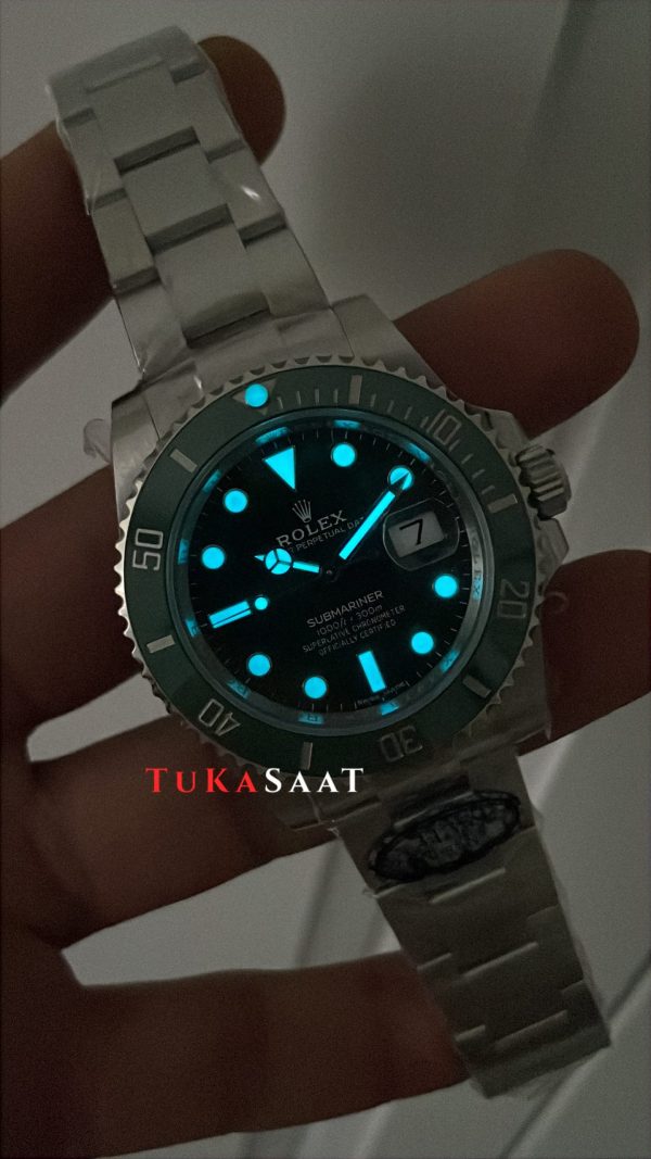 Rolex Submariner Hulk 116610LV Yeşil Kadran 40mm 3135 Süper Klon Swiss ETA Saat Clean Factory Rolex Submariner Hulk 116610LV Yeşil Kadran 40mm 3135 Süper Klon Swiss ETA Saat Clean Factory