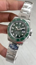 Rolex Submariner Hulk 116610LV Yeşil Kadran 40mm 3135 Süper Klon Swiss ETA Saat Clean Factory