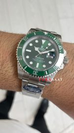 Rolex Submariner Hulk 116610LV Yeşil Kadran 40mm 3135 Süper Klon Swiss ETA Saat Clean Factory