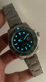 Rolex Submariner Hulk 116610LV Yeşil Kadran 40mm Replika Saat