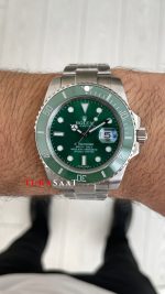 Rolex Submariner Hulk 116610LV Yeşil Kadran 40mm Replika Saat