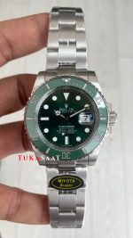 Rolex Submariner Hulk 116610LV Yeşil Kadran 40mm Super Miyota Replika Saat