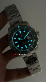 Rolex Submariner Hulk 116610LV Yeşil Kadran 40mm Super Miyota Replika Saat