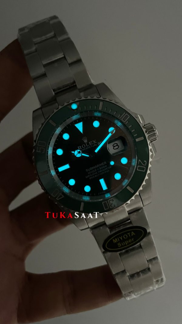 Rolex Submariner Hulk 116610LV Yeşil Kadran 40mm Super Miyota Replika Saat Rolex Submariner Hulk 116610LV Yeşil Kadran 40mm Super Miyota Replika Saat