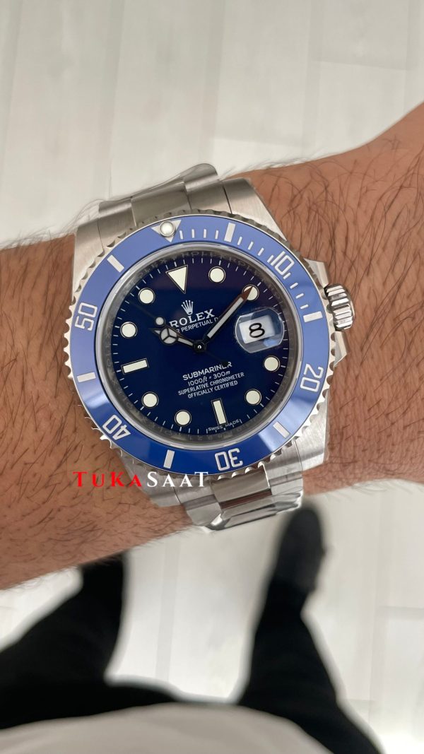 Rolex Submariner Mavi 116619LB Smurf 40mm 3135 Swiss ETA Saat Clean Factory