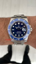 Rolex Submariner Mavi 116619LB Smurf 40mm 3135 Swiss ETA Saat Clean Factory