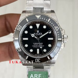 Rolex Submariner No Date 124060 Silver 41mm DD3230 Super Clone Swiss ETA Saat AR Factory
