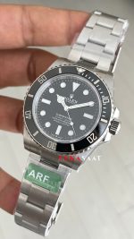 Rolex Submariner No Date 124060 Silver 41mm DD3230 Super Clone Swiss ETA Saat AR Factory