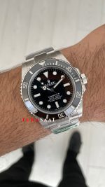 Rolex Submariner No Date 124060 Silver 41mm DD3230 Super Clone Swiss ETA Saat AR Factory