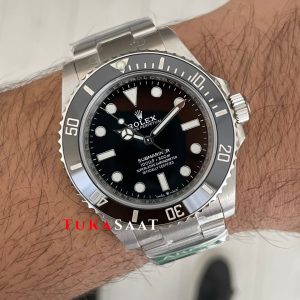Rolex Submariner No Date 124060 Silver 41mm DD3230 Super Clone Swiss ETA Saat AR Factory