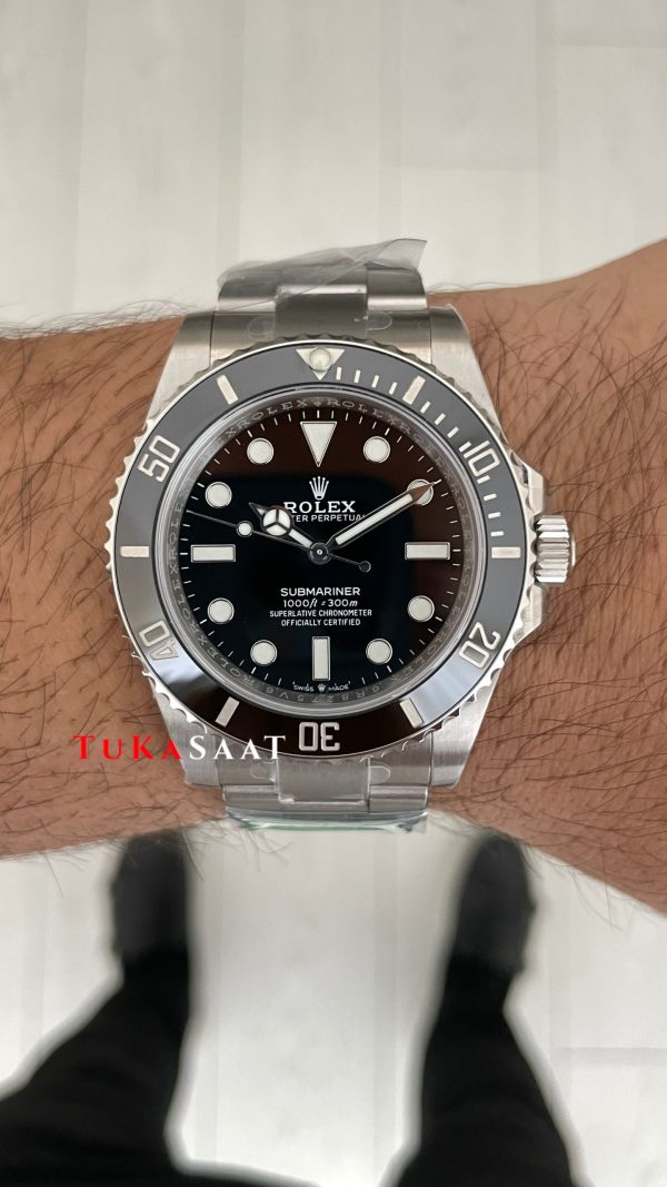 Rolex Submariner No Date 124060 Silver 41mm DD3230 Super Clone Swiss ETA Saat AR Factory