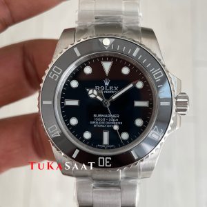 Rolex Submariner No Date 124060 Siyah Kadran 41mm Replika Saat