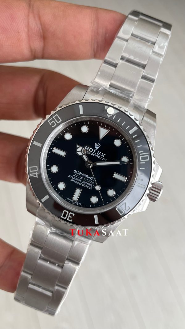 Rolex Submariner No Date 124060 Siyah Kadran 41mm Replika Saat Rolex Submariner No Date 124060 Siyah Kadran 41mm Replika Saat