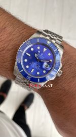 Rolex Submariner Smurf 116619LB Jubilee Mavi Kadran 40mm Replika Saat