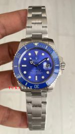 Rolex Submariner Smurf 116619LB Mavi Kadran 40mm Replika Saat
