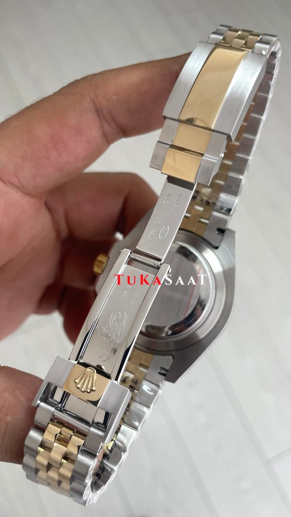 Rolex Tiger Iron Dial Zombie 126713GRNR Jubilee Gmt Master II Two Tone Gold 40 mm Replika Saat
