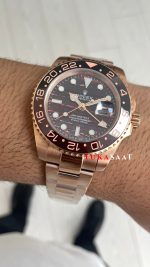 Rolex Tiger Iron Dial Chocolate 126715CHNR Gmt Master II Oyster 40mm Everosegold Replika Saat
