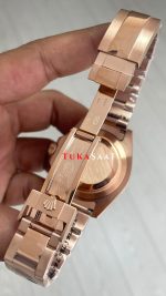 Rolex Tiger Iron Dial Chocolate 126715CHNR Gmt Master II Oyster 40mm Everosegold Replika Saat