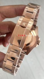 Rolex Tiger Iron Dial Chocolate 126715CHNR Gmt Master II Oyster 40mm Everosegold Replika Saat