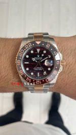 Rolex Tiger Iron Dial Root Beer 126711CHNR Oyster 40mm Everosegold Replika Saat