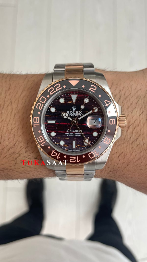 Rolex Tiger Iron Dial Root Beer 126711CHNR Oyster 40mm Everosegold Replika Saat