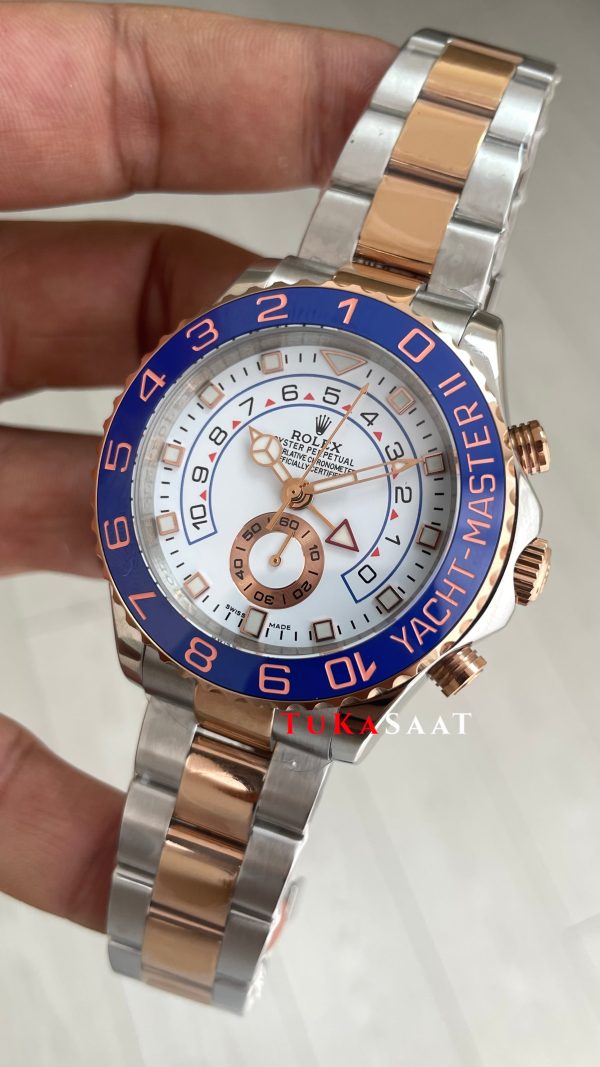 Rolex Yacht Master II 116681 Rose 44mm Replika Saat Rolex Yacht Master II 116681 Rose 44mm Replika Saat