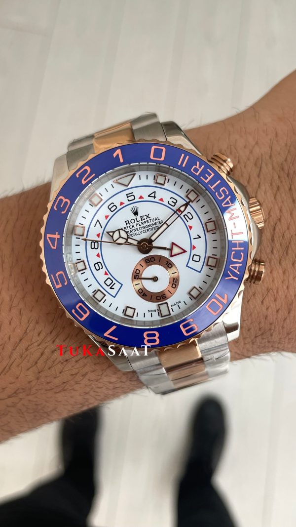 Rolex Yacht Master II 116681 Rose 44mm Replika Saat Rolex Yacht Master II 116681 Rose 44mm Replika Saat