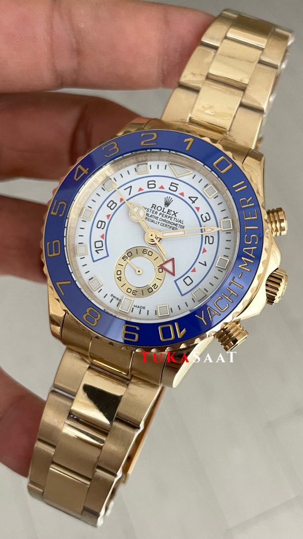 Rolex Yacht Master II 116688 Gold 44mm Replika Saat Rolex Yacht Master II 116688 Gold 44mm Replika Saat