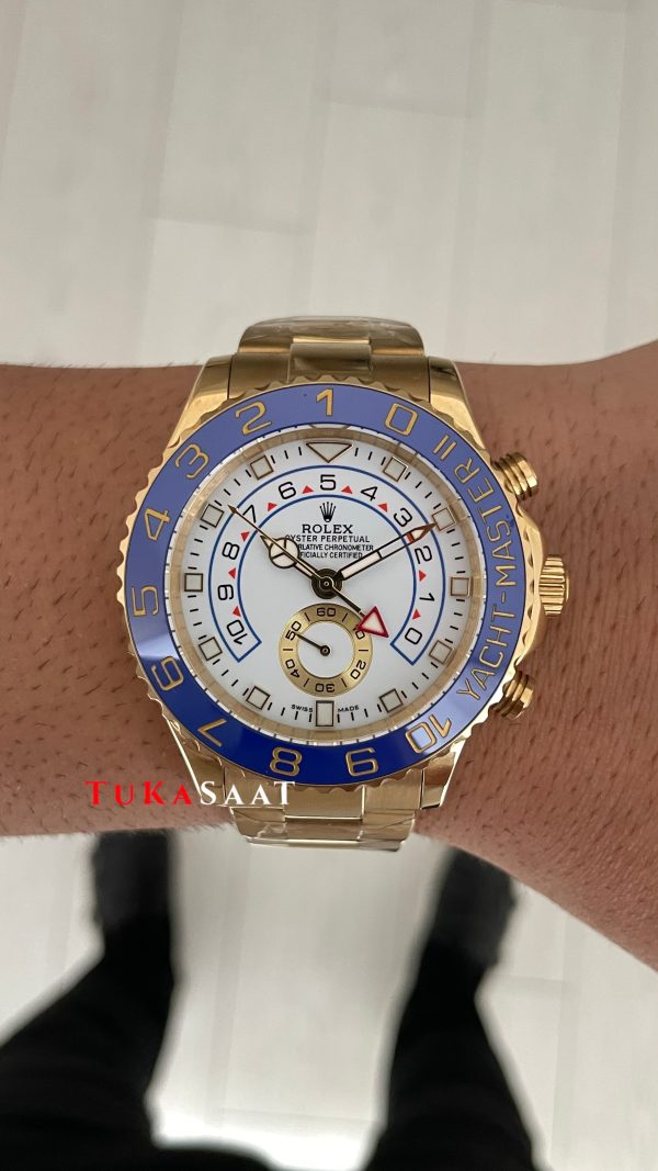 Rolex Yacht Master II 116688 Gold 44mm Replika Saat Rolex Yacht Master II 116688 Gold 44mm Replika Saat