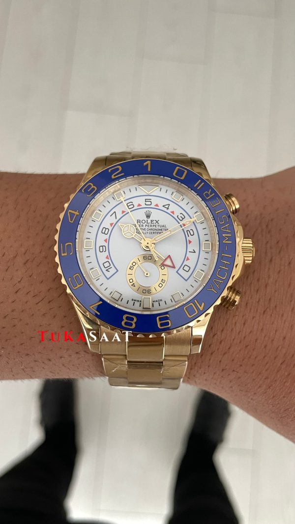 Rolex Yacht Master II 116688 Gold 44mm Replika Saat Rolex Yacht Master II 116688 Gold 44mm Replika Saat