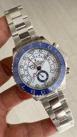 Rolex Yacht Master II Mercedes Hands 44 mm 116680 Silver Replika Saat