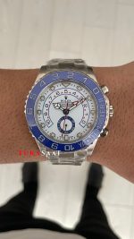 Rolex Yacht Master II Mercedes Hands 44 mm 116680 Silver Replika Saat