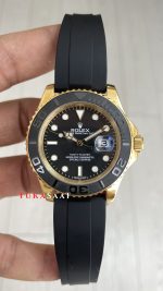 Rolex Yacht Master Oysterflex Rubber 226658 Gold 42mm Replika Saat