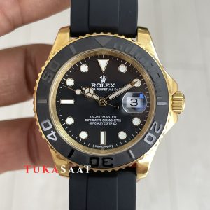Rolex Yacht Master Oysterflex Rubber 226658 Gold 42mm Replika Saat