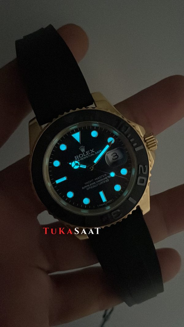 Rolex Yacht Master Oysterflex Rubber 226658 Gold 42mm Replika Saat Rolex Yacht Master Oysterflex Rubber 226658 Gold 42mm Replika Saat