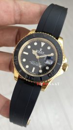 Rolex Yacht Master Oysterflex Rubber 226658 Gold 42mm Replika Saat