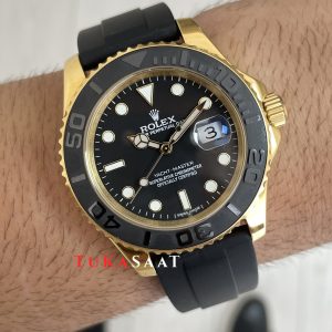 Rolex Yacht Master Oysterflex Rubber 226658 Gold 42mm Replika Saat