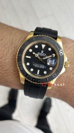 Rolex Yacht Master Oysterflex Rubber 226658 Gold 42mm Replika Saat