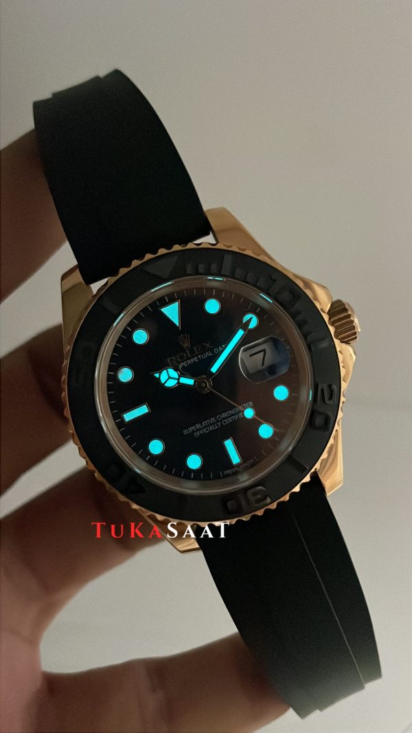 Rolex Yacht Master Oysterflex Rubber 226659 Everose 40mm Replika Saat Rolex Yacht Master Oysterflex Rubber 226659 Everose 40mm Replika Saat