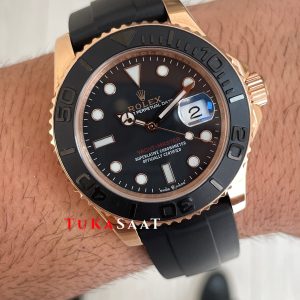Rolex Yacht Master Oysterflex Rubber 226659 Everose 40mm Replika Saat