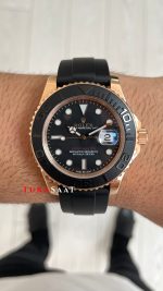 Rolex Yacht Master Oysterflex Rubber 226659 Everose 40mm Replika Saat