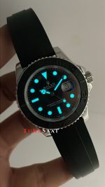 Rolex Yacht Master Oysterflex Rubber 226659 Silver 42mm Replika Saat