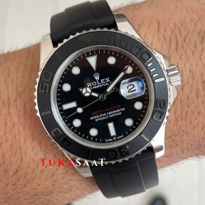 Rolex Yacht Master Oysterflex Rubber 226659 Silver 42mm Replika Saat