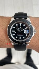 Rolex Yacht Master Oysterflex Rubber 226659 Silver 42mm Replika Saat